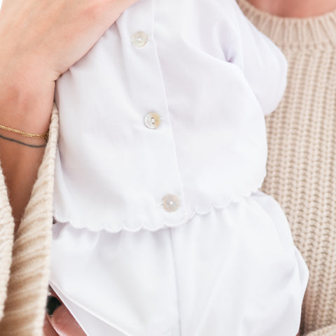 Baby’s First Shirt & Bloomers - White