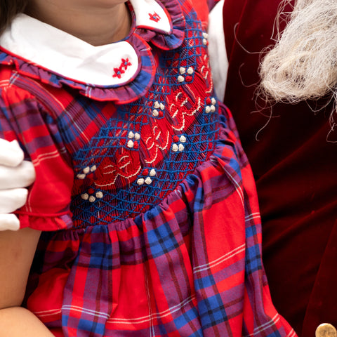 Ariella Girl Dress - Red Plaid