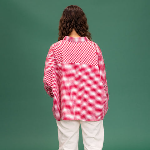 Amber Women’s Shirt - Red Gingham