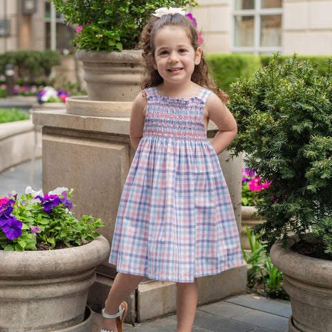 Esme Girl Dress - Spring Sherbet