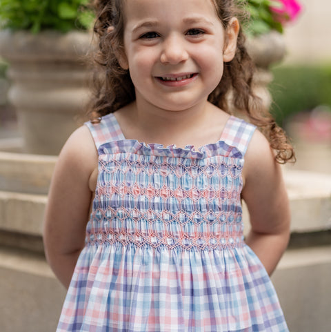 Esme Girl Dress - Spring Sherbet