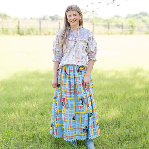 Women’s Lizzie Shirt - Blue Rodeo