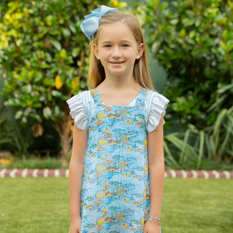 Girl Swim Coverup - Fish