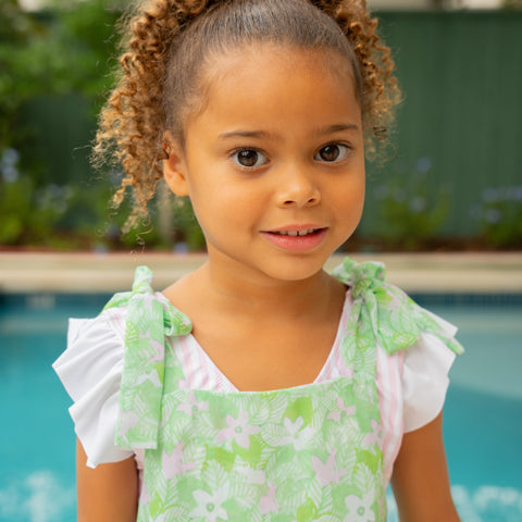 Girl Swim Coverup - Flowers