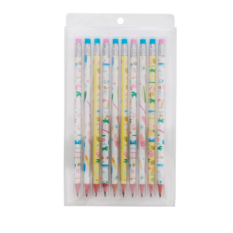 Surf's Up Pencil Set