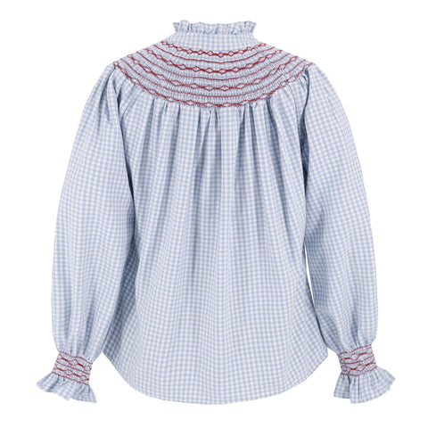 Women’s Louise Shirt - Blue Gingham