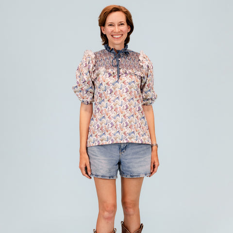 Women's Lizzie Shirt - Boots Print