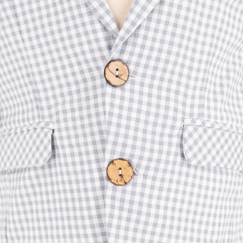 Hayden Boy Blazer - Grey Gingham