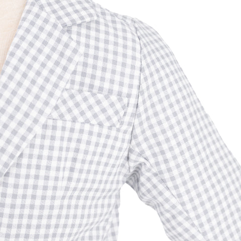Hayden Boy Blazer - Grey Gingham