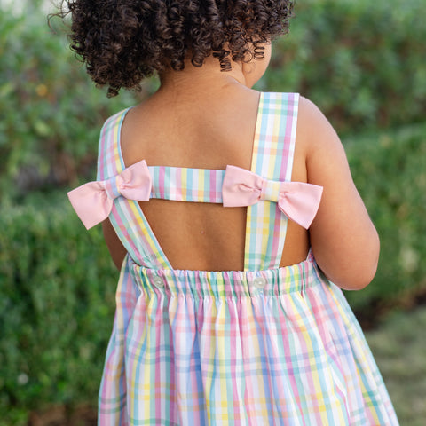 Esme Girl Dress - Pastel Gingham