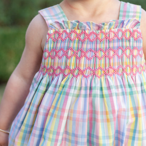 Esme Girl Bubble - Pastel Gingham
