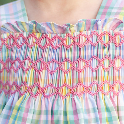Esme Girl Bubble - Pastel Gingham