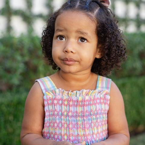 Esme Girl Dress - Pastel Gingham