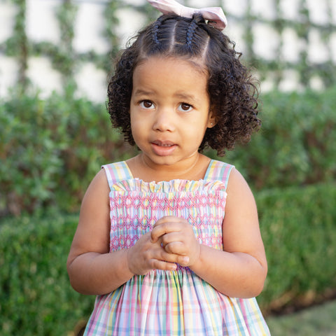 Esme Girl Dress - Pastel Gingham
