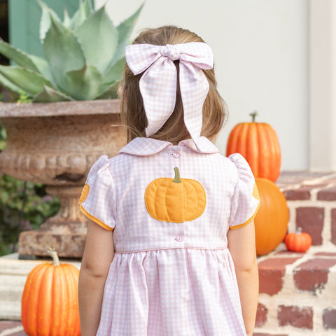 Light Pink Gingham Bow