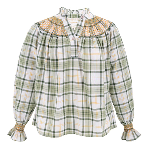 Women’s Shirt Green Gingham