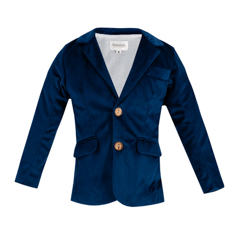 Hayden Boy Blazer - Navy Velvet