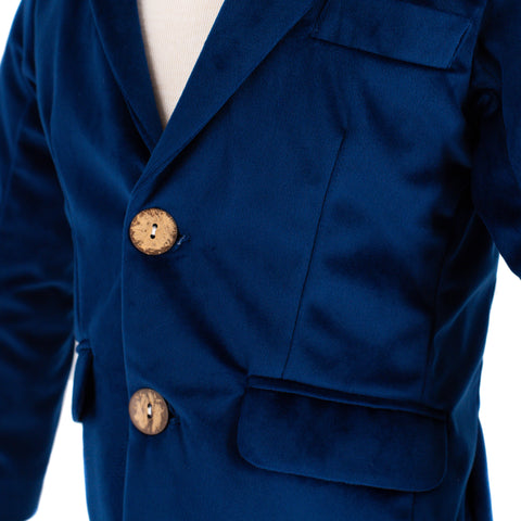 Hayden Boy Blazer - Navy Velvet