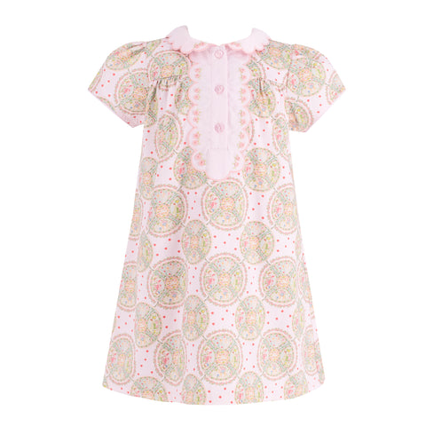 Faith Girl Dress - Pink Nativity