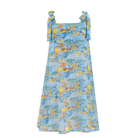 Girl Swim Coverup - Fish