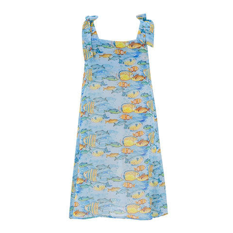 Girl Swim Coverup - Fish