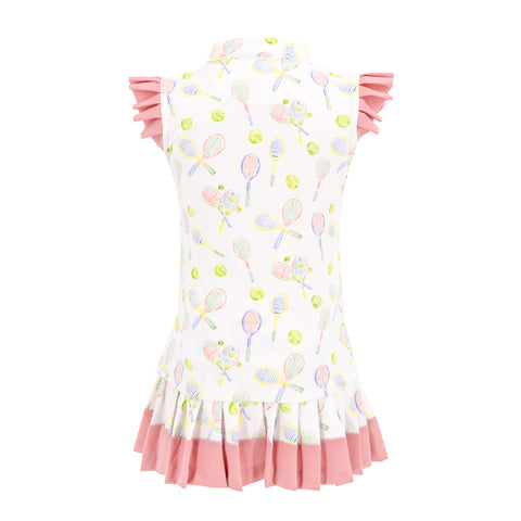 Serena Girl Skort - Racket Print