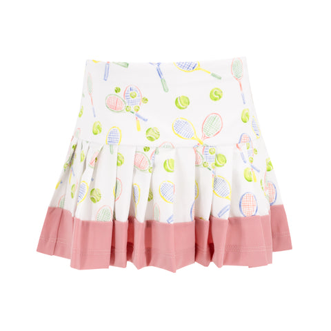Serena Girl Skort - Racket Print