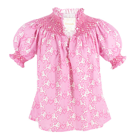 Women’s Alice Shirt - Pink Poodle