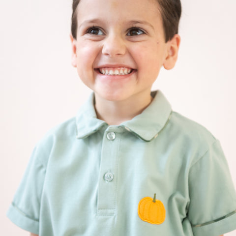 Jackson Boy Polo Set - Green Plaid