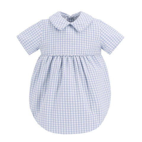 Lucas Boy Bubble - Blue Gingham