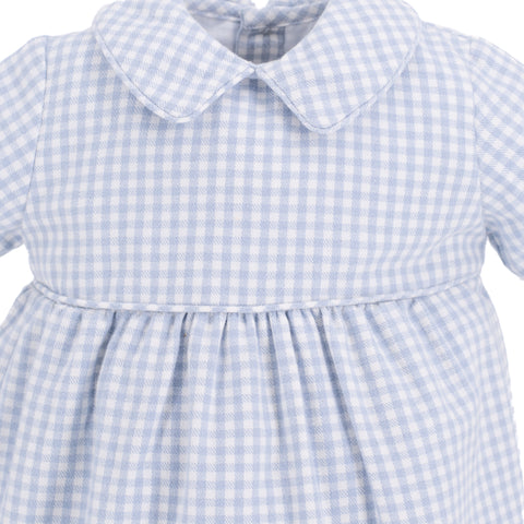 Lucas Boy Bubble - Blue Gingham