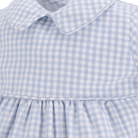 Lucas Boy Bubble - Blue Gingham