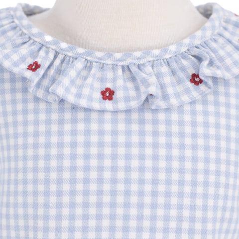 Laurel Girl Shirt - Blue Gingham
