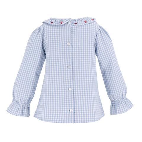 Laurel Girl Shirt - Blue Gingham