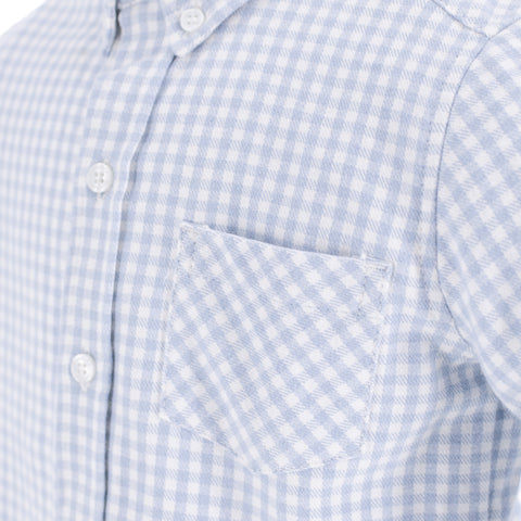 Walker Boy Button Down - Blue Gingham