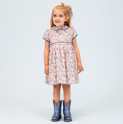 Sarita Girl Dress - Boots Print