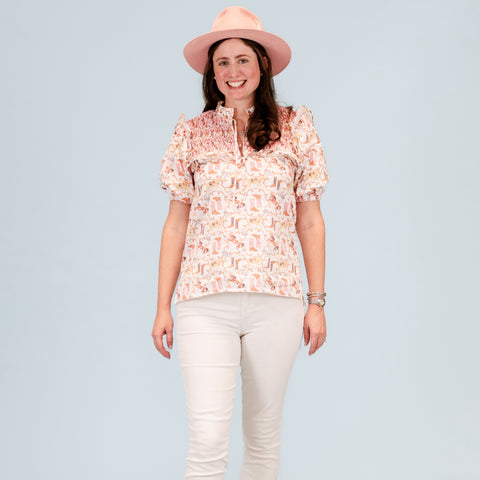 Women's Lizzie Shirt - Western Print