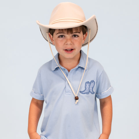Fields Boy Polo Set - Dallas Print