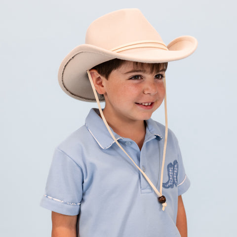 Fields Boy Polo Set - Dallas Print