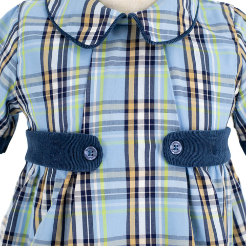 Simon Boy Bubble - Blue Plaid