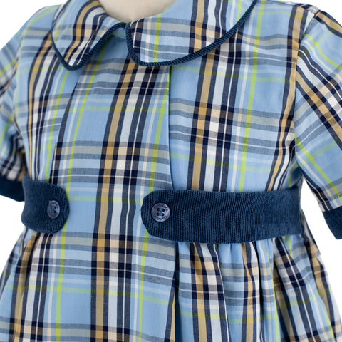 Simon Boy Bubble - Blue Plaid