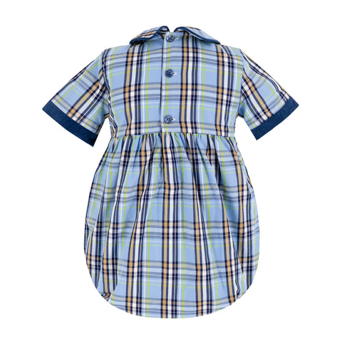 Simon Boy Bubble - Blue Plaid