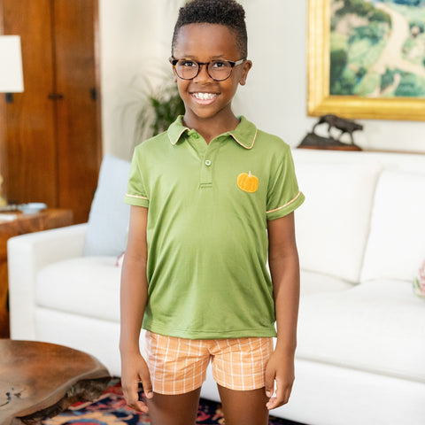 William Boy Polo Set - Orange Check