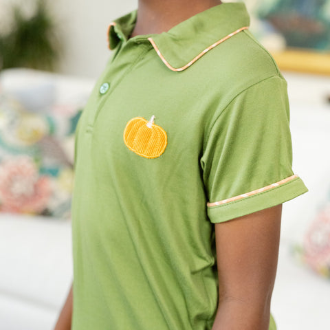 William Boy Polo Set - Orange Check