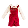 Christopher Boy Overall - Red Velvet