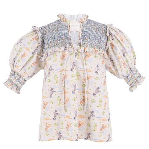 Women’s Lizzie Shirt - Blue Rodeo