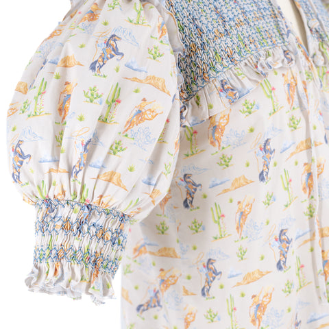 Women’s Lizzie Shirt - Blue Rodeo