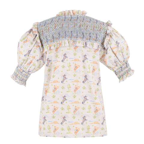 Women’s Lizzie Shirt - Blue Rodeo