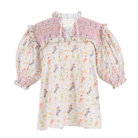 Women’s Lizzie Shirt - Pink Rodeo