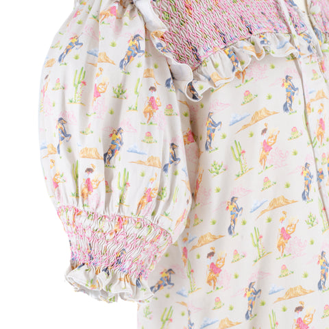 Women’s Lizzie Shirt - Pink Rodeo